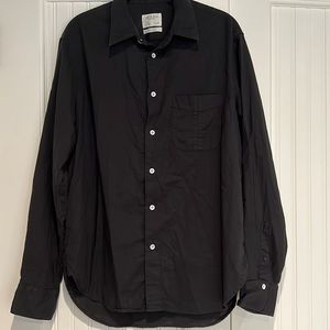Rag & Bone black long sleeve button down
